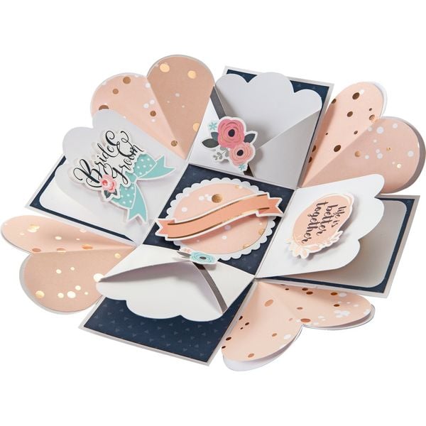 Produktbild: FOLIA&reg; Bastelset Explosionsbox, Romantik