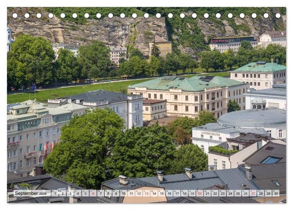 Produktbild: SALZBURG Blicke auf die Mozartstadt (Tischkalender 2026 DIN A5 quer), CALVENDO Monatskalender