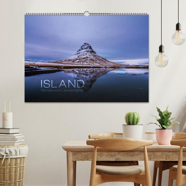 Produktbild: Island - Wundervolle Landschaften (Wandkalender 2026 DIN A2 quer), CALVENDO Monatskalender