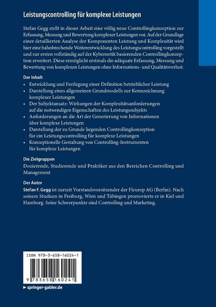 Produktbild: Leistungscontrolling f&uuml;r komplexe Leistungen