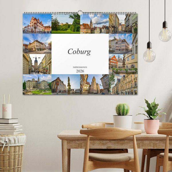 Produktbild: Coburg Impressionen (Wandkalender 2026 DIN A2 quer), CALVENDO Monatskalender