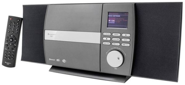 soundmaster ICD1010AN Internet CD-Radio Internet, DAB+, UKW CD, USB, Bluetooth , WLAN, Internetradio Inkl. Fernbedienung Anthrazit/Schwarz -