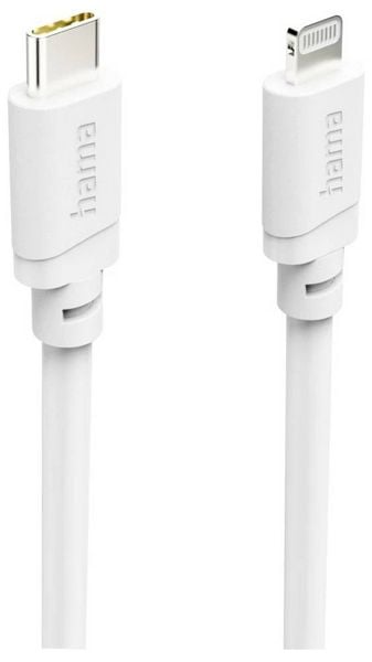 Produktbild: Hama USB-Ladekabel USB 2.0 USB-C&reg; Stecker, Apple Lightning Stecker 1m Wei&szlig; 00201815