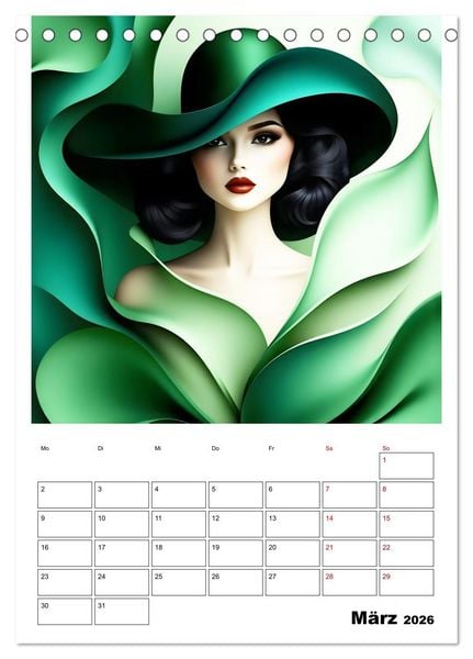 Produktbild: Hinrei&szlig;ende Portraits (Tischkalender 2026 DIN A5 hoch), CALVENDO Monatskalender