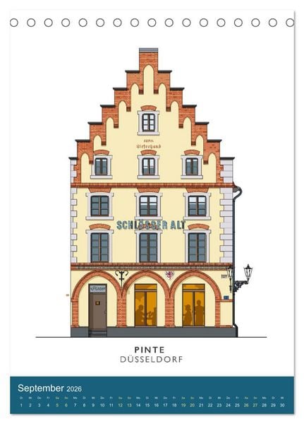 Produktbild: PROST! Bars und Kneipen in der D&uuml;sseldorfer Altstadt (Tischkalender 2026 DIN A5 hoch), CALVENDO Monatskalender