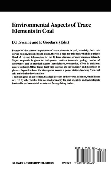 Produktbild: Environmental Aspects of Trace Elements in Coal