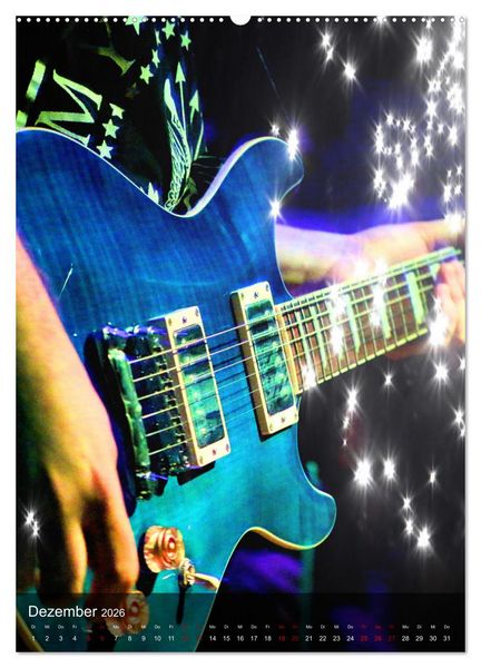Produktbild: Rockgitarren in Concert (hochwertiger Premium Wandkalender 2026 DIN A2 hoch), Kunstdruck in Hochglanz