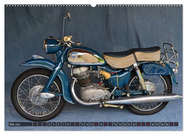 Produktbild: Deutsche Motorrad - Legenden - Rollende Kunstwerke aus alten Zeiten (Wandkalender 2026 DIN A2 quer), CALVENDO Monatskalender