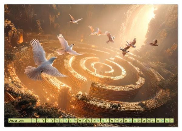 Produktbild: Labyrinthe - Der Fantasie (Wandkalender 2026 DIN A3 quer), CALVENDO Monatskalender