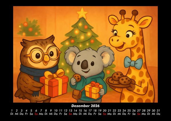 Produktbild: Ollie, Kiki & Nala - Fest der Freundschaft 2026 Fotokalender DIN A3