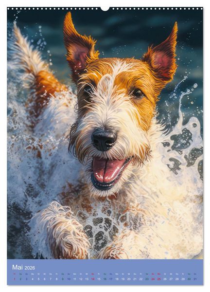 Produktbild: Hunde mit Temperament (Wandkalender 2026 DIN A2 hoch), CALVENDO Monatskalender