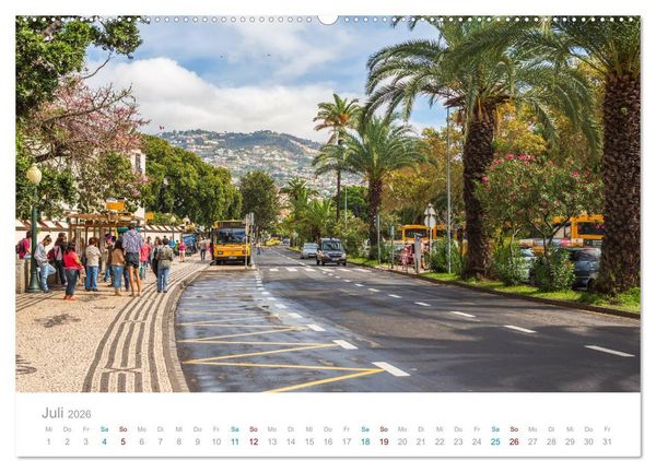 Produktbild: Funchal - Madeiras stolze Hauptstadt (hochwertiger Premium Wandkalender 2026 DIN A2 quer), Kunstdruck in Hochglanz
