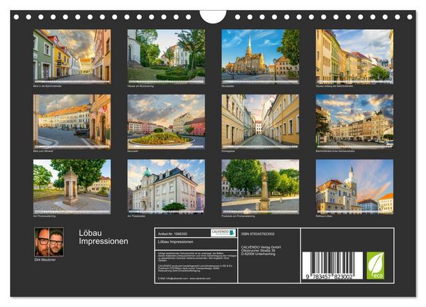 Produktbild: L&ouml;bau Impressionen (Wandkalender 2026 DIN A4 quer), CALVENDO Monatskalender