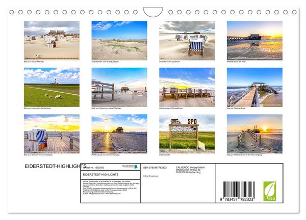 Produktbild: EIDERSTEDT-HIGHLIGHTS (Wandkalender 2026 DIN A4 quer), CALVENDO Monatskalender