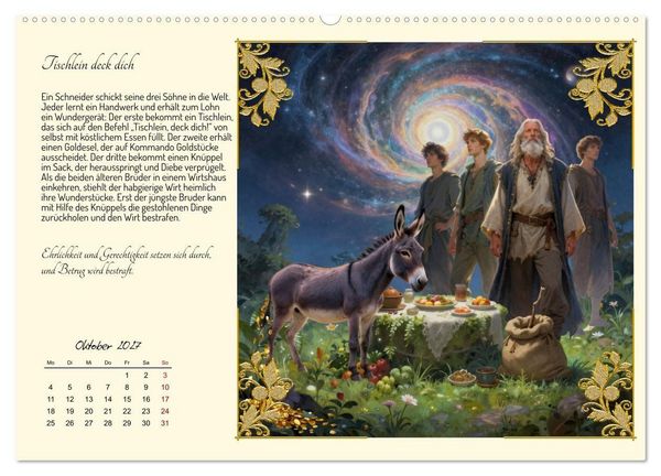 Produktbild: Die sch&ouml;nsten M&auml;rchen (Wandkalender 2027 DIN A2 quer), CALVENDO Monatskalender