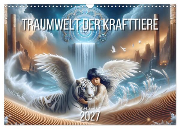 Produktbild: Traumwelt der Krafttiere (Wandkalender 2027 DIN A3 quer), CALVENDO Monatskalender