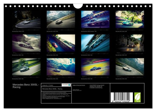 Produktbild: Mercedes Benz 300SL - Racing (Wandkalender 2025 DIN A4 quer), CALVENDO Monatskalender
