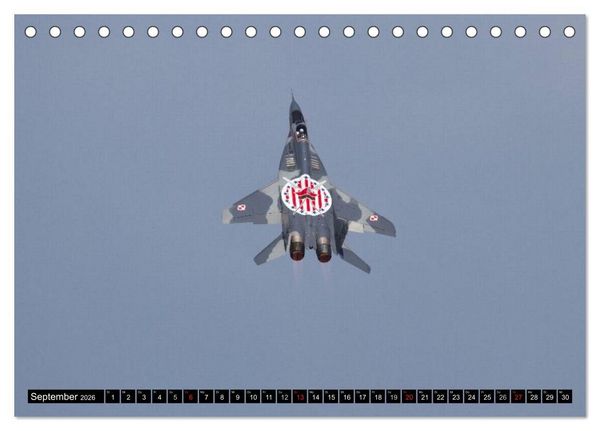 Produktbild: Augenblicke in der Luft: MiG-29 Fulcrum (Tischkalender 2026 DIN A5 quer), CALVENDO Monatskalender