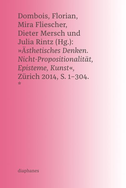 Produktbild: Ästhetisches Denken