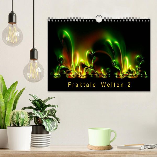 Produktbild: Fraktale Welten 2 (Wandkalender 2026 DIN A4 quer), CALVENDO Monatskalender