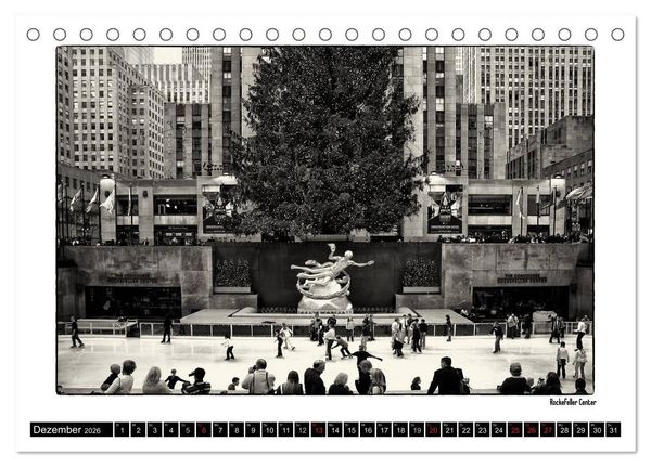 Produktbild: Manhattan Memories - Erinnerungen an New York (Tischkalender 2026 DIN A5 quer), CALVENDO Monatskalender
