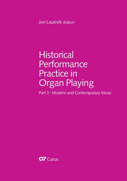 Produktbild: Historical Performance Practice in Organ Playing