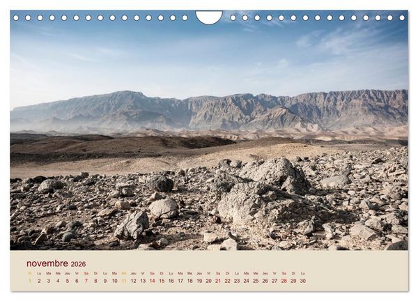 Produktbild: Entre pierres et sable (Calendrier mural 2026 DIN A4 vertical), CALVENDO calendrier mensuel