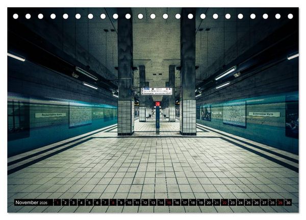 Produktbild: Frankfurt - mit der U-Bahn erfahren (Tischkalender 2026 DIN A5 quer), CALVENDO Monatskalender