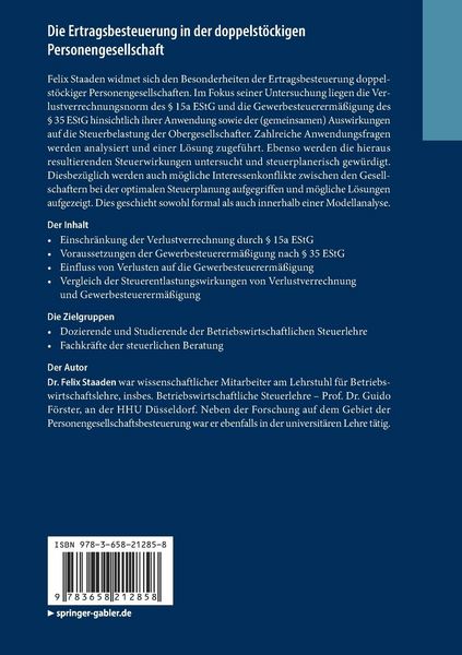 Produktbild: Die Ertragsbesteuerung in der doppelst&ouml;ckigen Personengesellschaft