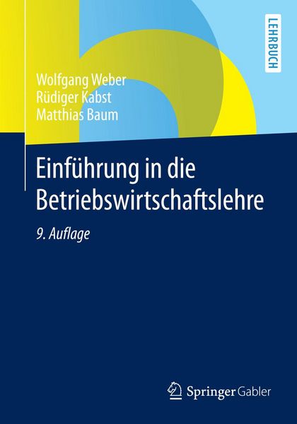 Produktbild: Einf&uuml;hrung in die Betriebswirtschaftslehre