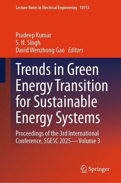 Produktbild: Trends in Green Energy Transition for Sustainable Energy Systems