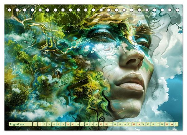 Produktbild: Die vielen Gesichter von Mutter Natur (Tischkalender 2026 DIN A5 quer), CALVENDO Monatskalender