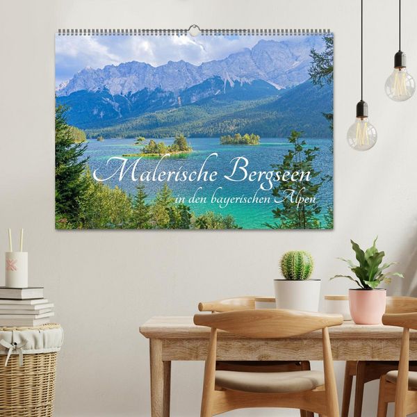 Produktbild: Malerische Bergseen in den bayerischen Alpen (Wandkalender 2027 DIN A2 quer), CALVENDO Monatskalender