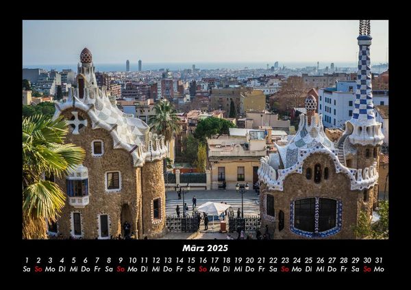 Produktbild: Barcelona 2025 Fotokalender DIN A3