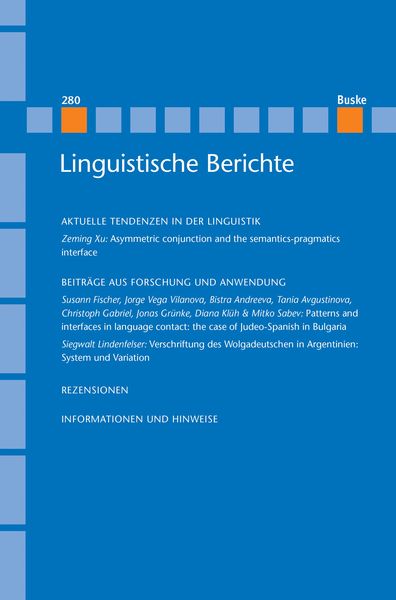 Produktbild: Linguistische Berichte Heft 280