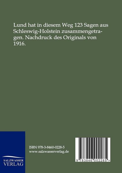 Produktbild: Schleswig-Holsteinische Sagen