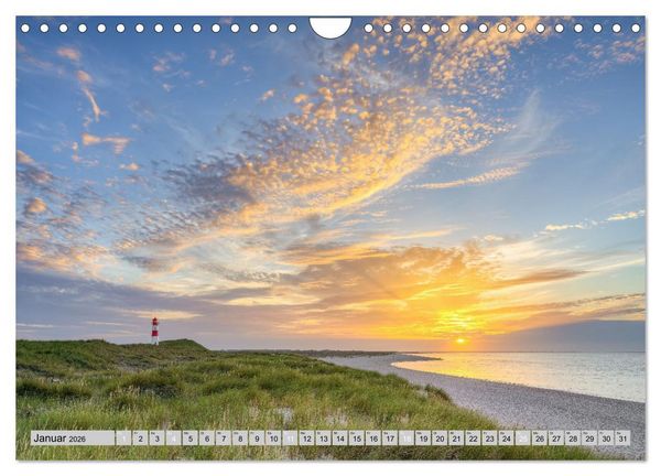Produktbild: Wundersch&ouml;ne Nordsee - Faszinierende K&uuml;stenlandschaften (Wandkalender 2026 DIN A4 quer), CALVENDO Monatskalender