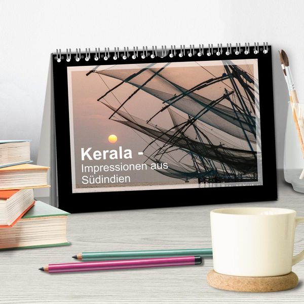 Produktbild: Kerala - Impressionen aus S&uuml;dindien (Tischkalender 2026 DIN A5 quer), CALVENDO Monatskalender