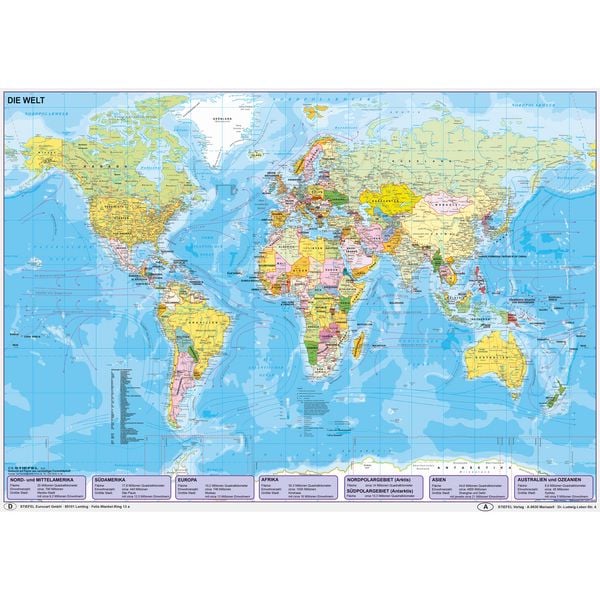 Weltkarte politisch, Buch von Heinrich Stiefel, Stiefel Eurocart