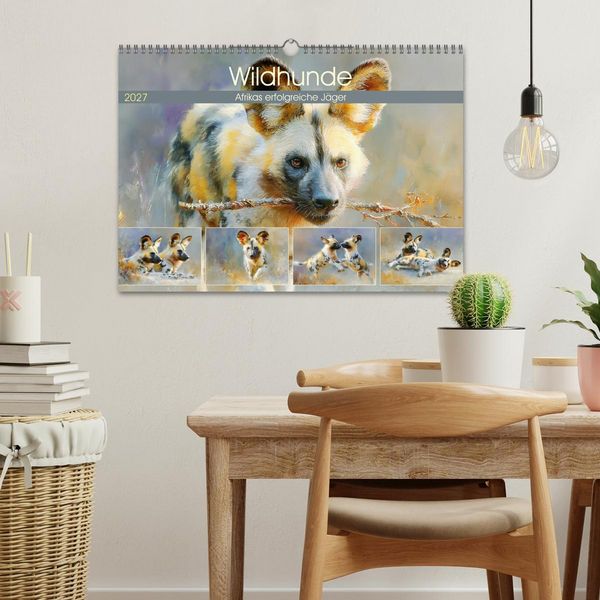 Produktbild: Wildhunde. Afrikas erfolgreiche J&auml;ger (Wandkalender 2027 DIN A3 quer), CALVENDO Monatskalender