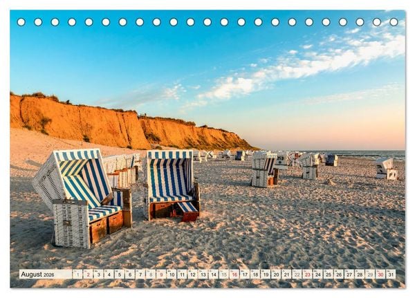 Produktbild: Insel Sylt - Fantastische Momente (Tischkalender 2026 DIN A5 quer), CALVENDO Monatskalender