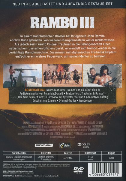 Produktbild: Rambo III / Uncut / Digital Remastered