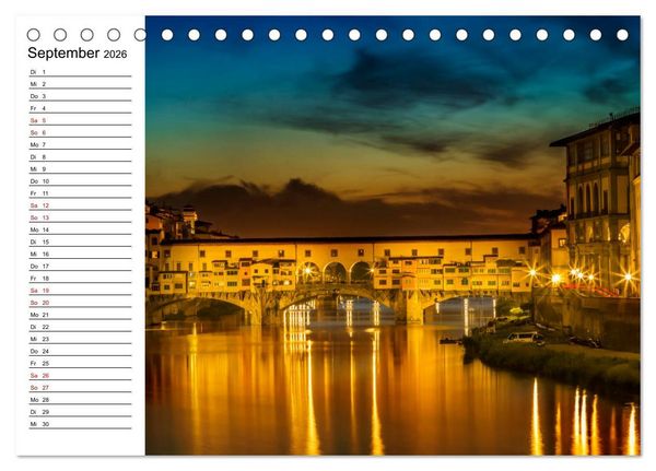 Produktbild: Impressionen aus FLORENZ (Tischkalender 2026 DIN A5 quer), CALVENDO Monatskalender