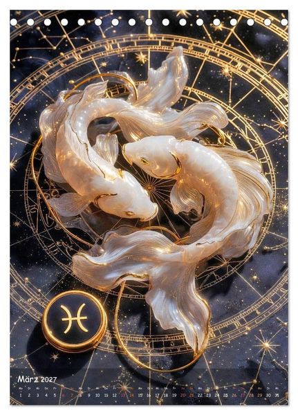 Produktbild: Zodiac Cosmos (Tischkalender 2027 DIN A5 hoch), CALVENDO Monatskalender
