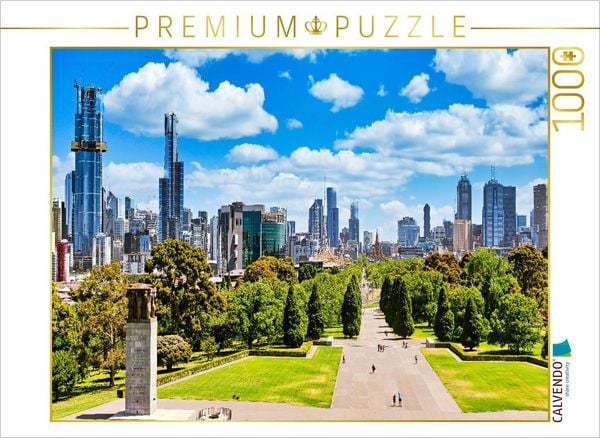 CALVENDO Puzzle Melbourne - Central Business District | 1000 Teile Lege-Größe 64x48cm Foto-Puzzle für glückliche Stunden