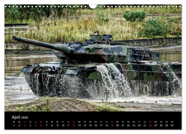Produktbild: Panzerstahl auf der Heide &ndash; Das Heer legt wieder los (Wandkalender 2026 DIN A3 quer), CALVENDO Monatskalender
