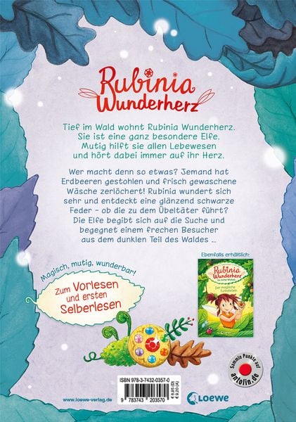 Rubinia Wunderherz, die mutige Waldelfe (Band 2) - Das Geheimnis der schwarzen Feder