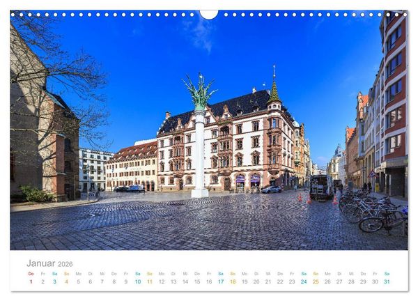 Produktbild: Leipzig - Spaziergang durch Epochen (Wandkalender 2026 DIN A3 quer), CALVENDO Monatskalender