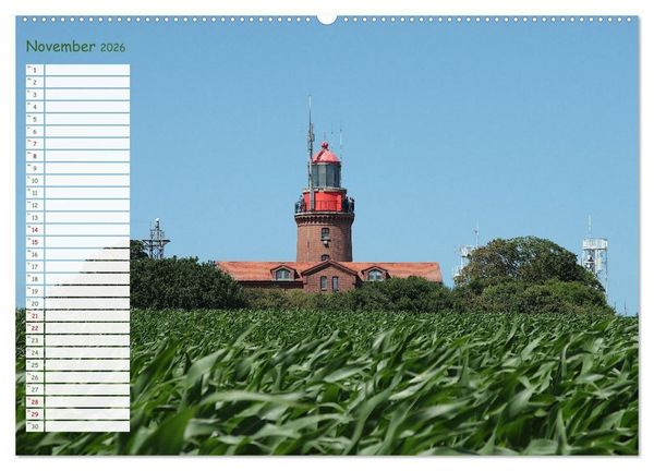Produktbild: K&uuml;hlungsborn Geburtstagsplaner (hochwertiger Premium Wandkalender 2026 DIN A2 quer), Kunstdruck in Hochglanz