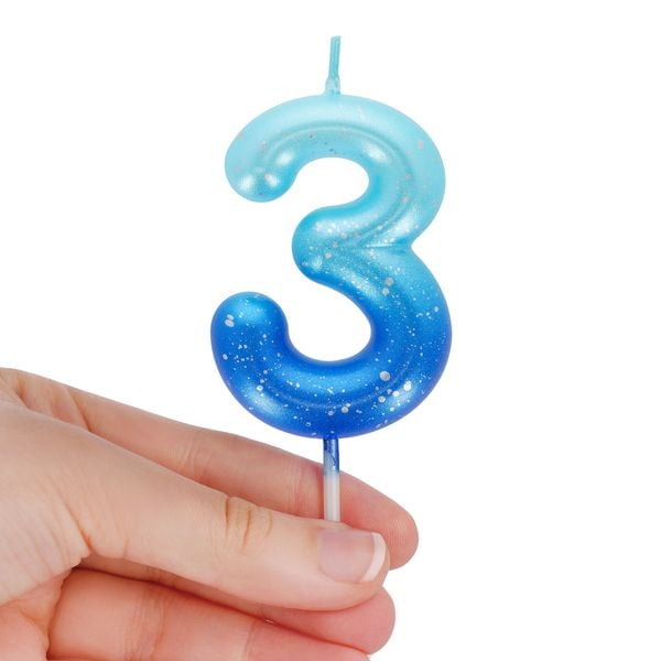 Produktbild: Legami Geburtstagskerze - Happy Birthday - Blau - 3
